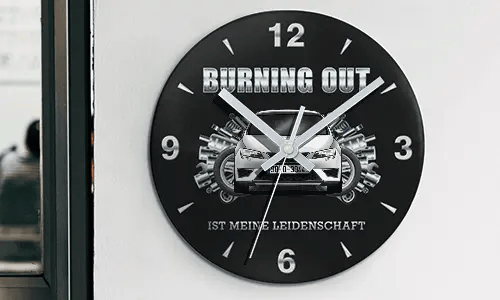 wanduhr auto 