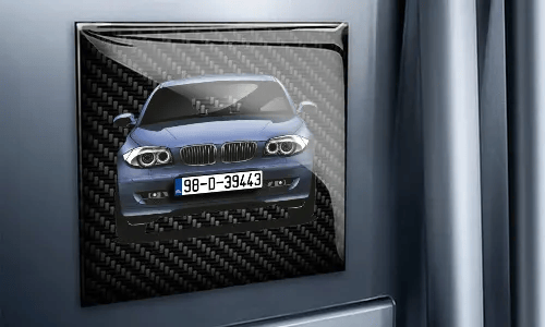 foto magnet mit dem Hund auf dem Wand personalisierte magnete