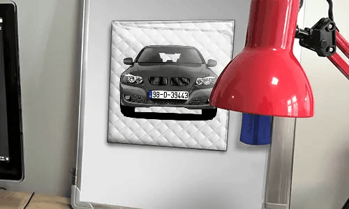 foto magnet mit Familienfoto auf dem Tisch magnete personalisieren