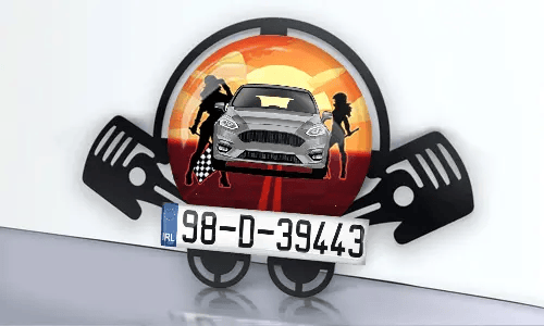 Autoschlüsselanhänger auf dem Tisch individueller schlüsselanhänger