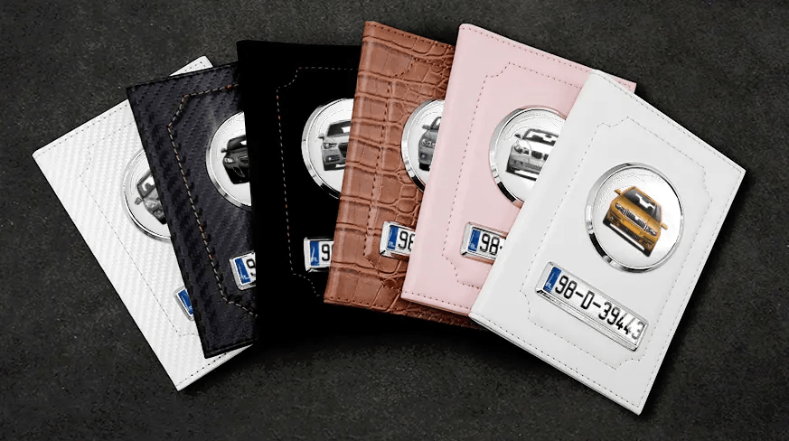 Car Documents Holder Pink