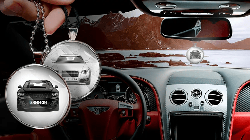 chaîne miroir ronde